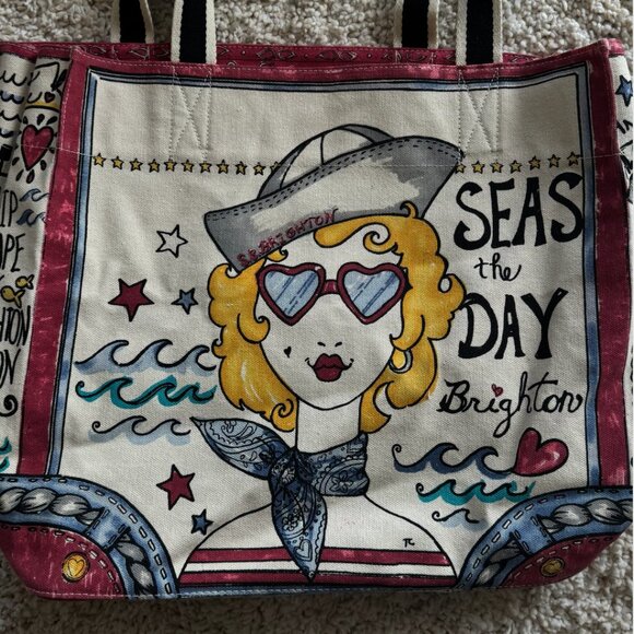 Brighton Seas the Day Tote Bag - Picture 2 of 9